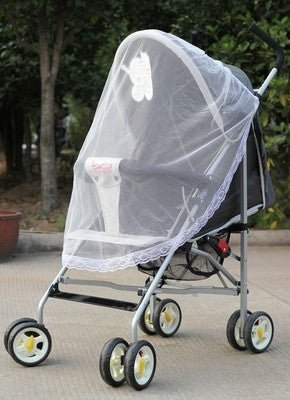 Increase baby stroller nets Baby stroller encryption full cover nets General dustproof and anti-mosquito $90.52 Dana Fashion Color: White half cover Baby & Mother Baby stroller universal mosquito net Lightweight and versatile, the baby stroller is fully c