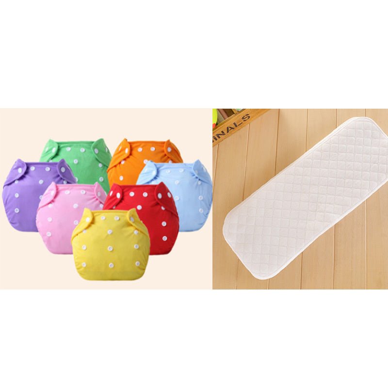 Increase diaper pants washable diapers can adjust the baby can pull pants pants waterproof waterproof diapers pants $26.95 Dana Fashion Color: 7colors Diapers set style: Grid Baby & Mother Material: Knitting + Fleece Imitation cotton Thin: velveteen Thick