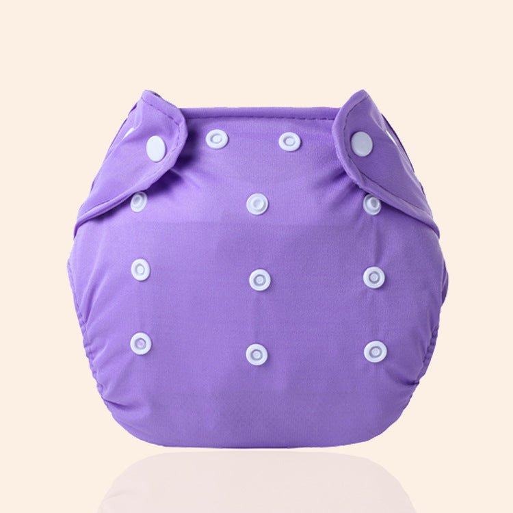 Increase diaper pants washable diapers can adjust the baby can pull pants pants waterproof waterproof diapers pants $7.70 Dana Fashion Color: Purple style: Grid Baby & Mother Material: Knitting + Fleece Imitation cotton Thin: velveteen Thick: polar fleece
