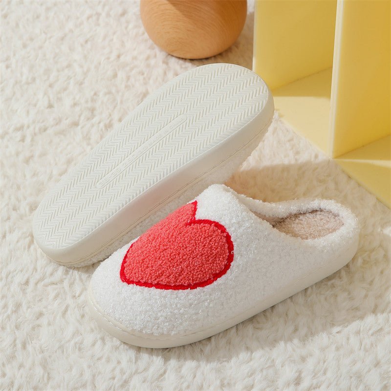 Indoor Home Plush Thermal Slippers $30.90 Dana Fashion Color: LOVE Style Size: 36to37 Women's shoes Product information: Lining material: Cotton Color: Big LOVE Style, Rose style, LOVE style, rainbow style, LOVE, mushroom paragraph Size: 36-37 (suitable f