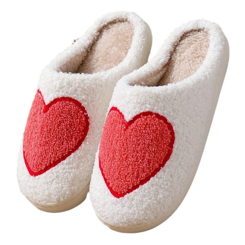 Indoor Home Plush Thermal Slippers $30.90 Dana Fashion Color: LOVE Style Size: 36to37 Women's shoes Product information: Lining material: Cotton Color: Big LOVE Style, Rose style, LOVE style, rainbow style, LOVE, mushroom paragraph Size: 36-37 (suitable f