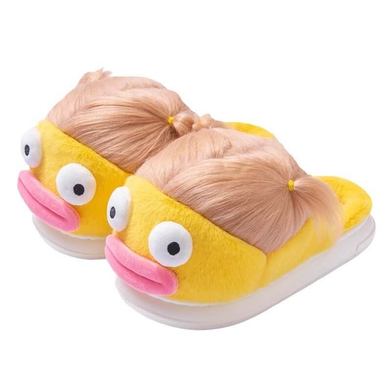 Indoor Home Use Ugly, Cute, Funny, Thick Soled Warm Fur Plush Slippers $59.50 Dana Fashion Color: Blue Shoe size: 36to37 Women's shoes Overview: Unique design, stylish and beautiful. Good material, comfortable feet. A variety of colors, any choice. Specif