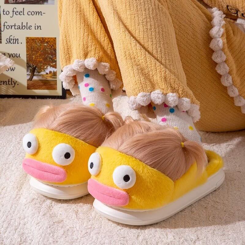 Indoor Home Use Ugly, Cute, Funny, Thick Soled Warm Fur Plush Slippers $59.50 Dana Fashion Color: Blue Shoe size: 36to37 Women's shoes Overview: Unique design, stylish and beautiful. Good material, comfortable feet. A variety of colors, any choice. Specif