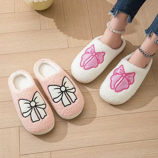 Indoor Non-slip Warm Bow Cotton Slippers $30.50 Dana Fashion Color: Pink Size: 35to36 Women's shoes Product information: Lining material: Cotton Color: white, pink Size: 35-36,37-38,39-40,41-42,43-44 Sole craft: sewing shoes Popular elements: Bow Style: t