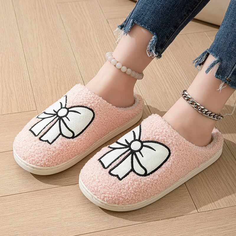 Indoor Non-slip Warm Bow Cotton Slippers $30.50 Dana Fashion Color: Pink Size: 35to36 Women's shoes Product information: Lining material: Cotton Color: white, pink Size: 35-36,37-38,39-40,41-42,43-44 Sole craft: sewing shoes Popular elements: Bow Style: t