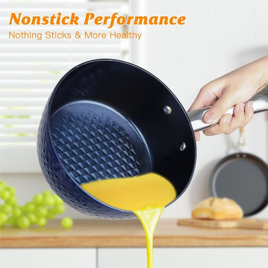 Induction Saucepan With Lid, 20cm 1.8L Milk Pan Non Stick Saucepan, Aluminum Ceramic Coating Cooking Pot - PFOA Free With Stainless Steel Handle, Suitable For All Hobs Types, Amazon Banned $84.20 Dana Fashion default: default Dana's Kitchen Description: R