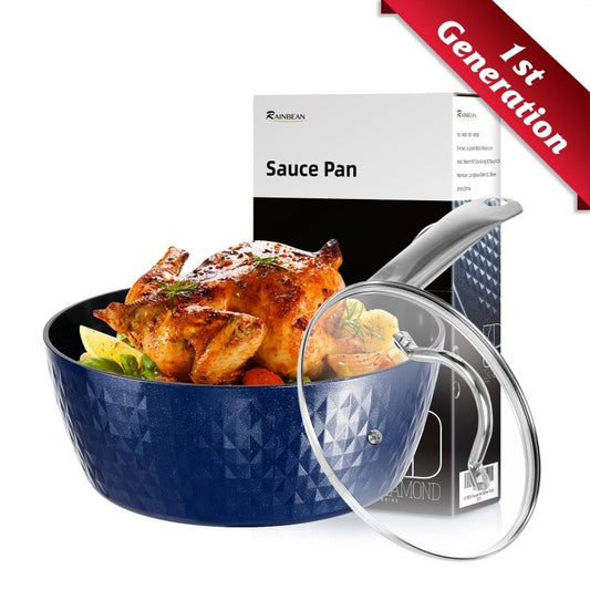 Induction Saucepan With Lid, 20cm 1.8L Milk Pan Non Stick Saucepan, Aluminum Ceramic Coating Cooking Pot - PFOA Free With Stainless Steel Handle, Suitable For All Hobs Types, Amazon Banned $84.20 Dana Fashion default: default Dana's Kitchen Description: R