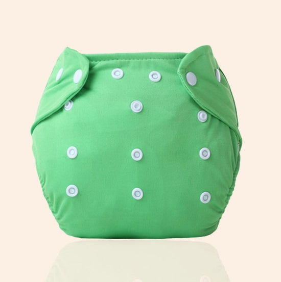 Infant baby leakproof diapers Adjustable size cotton diapers Breathable insulation pad $10.58 Dana Fashion Color: Green Baby Clothing Infant baby leakproof diapers