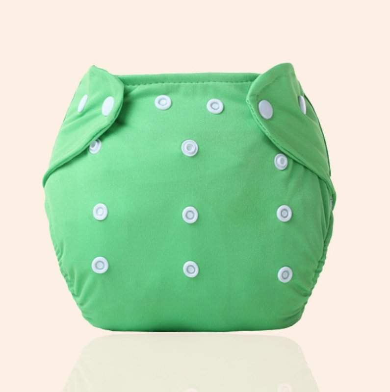 Infant baby leakproof diapers Adjustable size cotton diapers Breathable insulation pad $10.58 Dana Fashion Color: Green Baby Clothing Infant baby leakproof diapers