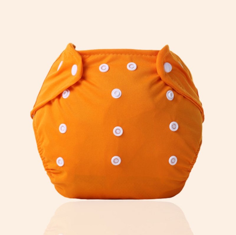 Infant baby leakproof diapers Adjustable size cotton diapers Breathable insulation pad $10.58 Dana Fashion Color: Orange Baby Clothing Infant baby leakproof diapers