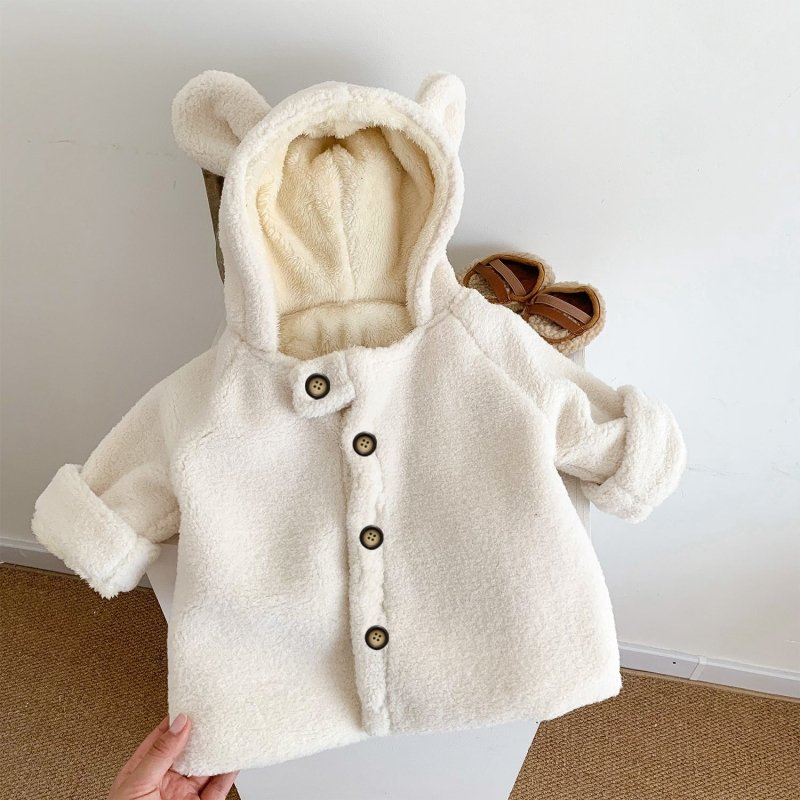 Infant Child Cloak Winter Hooded $40.87 Dana Fashion Color: Beige Suitable For Height: 100cm Baby Clothing Product information: Color: beige, khaki Applicable height: 73CM,80cm,90cm,100cm,110cm Closed style: single-breasted Main fabric composition: Cotton