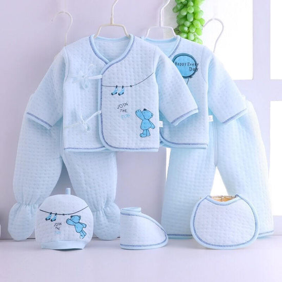 Infant Clothes Quilted Three Layer Thermal Underwear $25.90 Dana Fashion Color: Blue Size: 59 Baby Clothing @font-face{font-family: