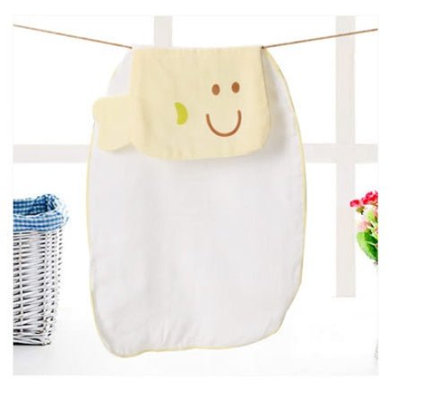 Infant Gauze Sweat Towel Pad Sweat Towel Breathable $13.78 Dana Fashion Color: Yellow Baby Clothing Overview: 1. High-quality cotton gauze fabric, using 4 layers of high-quality cotton gauze fabric, soft and comfortable, good air permeability, easy to was