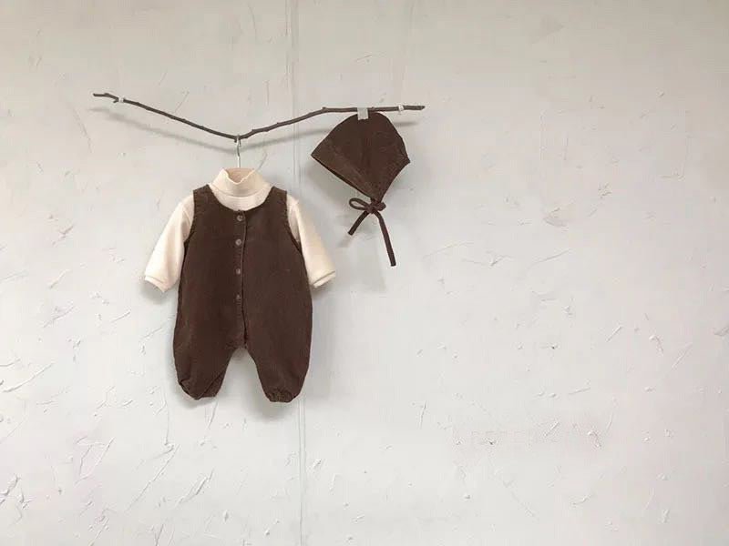 Infant Jumpsuit Male Baby Corduroy Vest Bag Fart Romper $27.56 Dana Fashion Color: Brown Child size: 66cm Baby Clothing Product Information: Applicable gender: neutral/male and female Sleeve length: long sleeve Whether hooded: not hooded Thickness: Genera