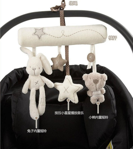 Infant Toddler Rattles Toys for Baby Stroller Crib Soft Rabbit Bear Style Pram Hanging Toys Plush Appease Doll Bed Accessories $18.65 Dana Fashion style: 1 Toys & Hobbies Overview 100% brand new and high quality Designed for babies from birth up to 24 mon