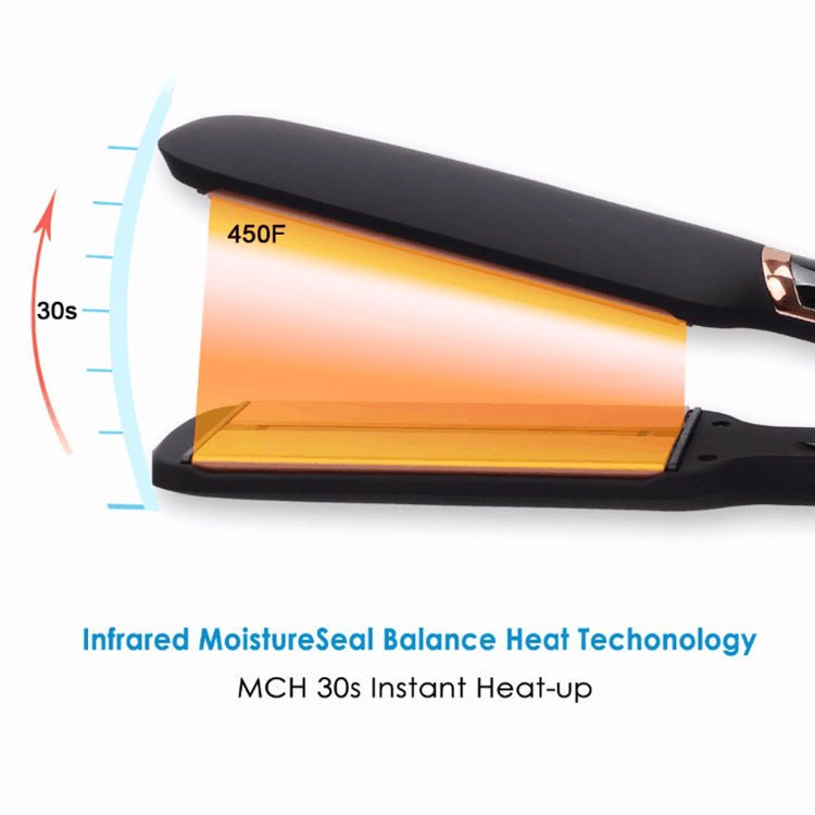 Infrared hair straightener $49.99 Dana Fashion Model: EU Beauty Tools Working voltage: 100-240VAC 50/60 HZ (global voltage) Working temperature 210 +/- 10℃ (the highest level) Operation: touch switch (power key, "+" temperature key, "-" temperature key) P
