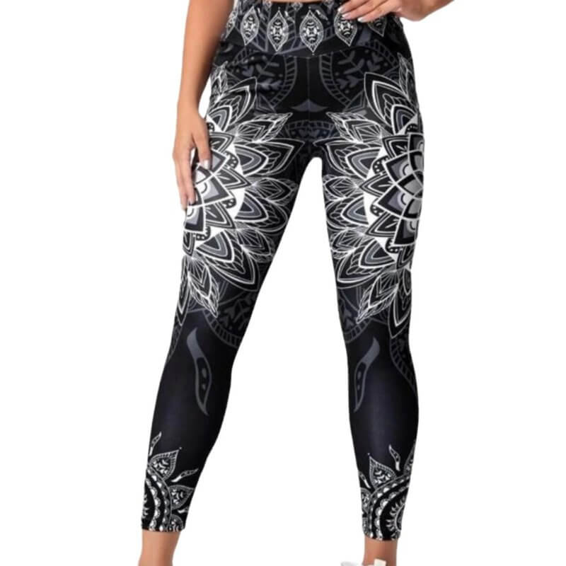 Ink Printing Yoga Trousers Fashion Slim Women's Skinny Pants $39.50 Dana Fashion Color: Black Size: L Women's clothing Product information: Applicable sports: Fitness running yoga Fabric name: Ponte-de-Roma Applicable scenarios: running sports, fitness eq