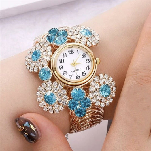 Inlaid Rhinestone Starry Women's Elegant Affordable Luxury Fashion Quartz Watch $22.91 Dana Fashion Color: Blue Women's Accessories Product information: Color: blue Thickness: 9mm Applicable people: Female Style: Fashion Movement type: quartz Mirror mater