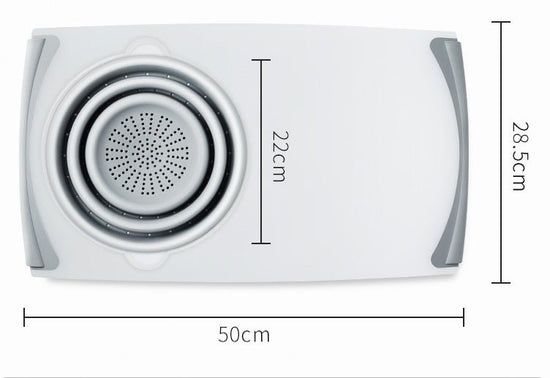 Innovative Multi-Functional 3 in 1 Chopping Board Detachable Folding Drain Basket Sink Cutting Board $60.98 Dana Fashion Color: Gray Dana's Kitchen Overview: 1. Safe Material: Made of PP+TRP, matte + silica gel, it is safe and secure. 2. Drainable and Sep
