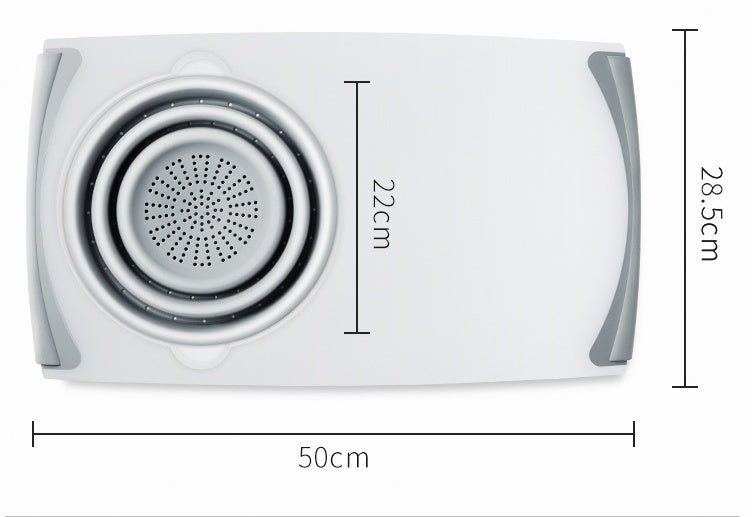 Innovative Multi-Functional 3 in 1 Chopping Board Detachable Folding Drain Basket Sink Cutting Board $60.98 Dana Fashion Color: Gray Dana's Kitchen Overview: 1. Safe Material: Made of PP+TRP, matte + silica gel, it is safe and secure. 2. Drainable and Sep