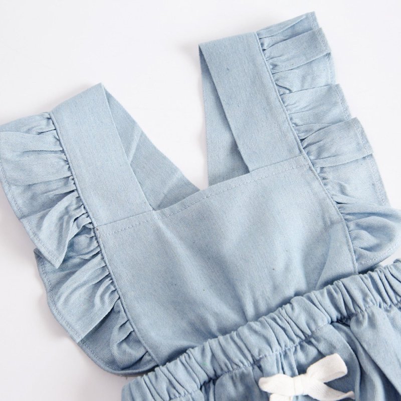 Ins Denim Baby One-piece Bodysuits Baby Romper Spring $16.62 Dana Fashion Color: Blue Size: 2XL Baby Clothing Product information: Sleeve: Sleeveless Whether it is hooded: Not hooded Thickness: General Main fabric composition: Cotton Main fabric ingredien