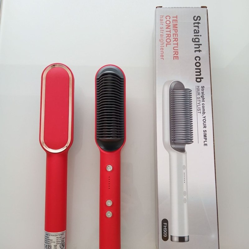 Internal Buckle Straightening Comb And Curling Iron Dual $21.22 Dana Fashion Color: Black style: Australia regulations Beauty Tools Overview: Professional hair curling iron with large barrel and spring activated ergonomic lever for creating soft bouncy cu