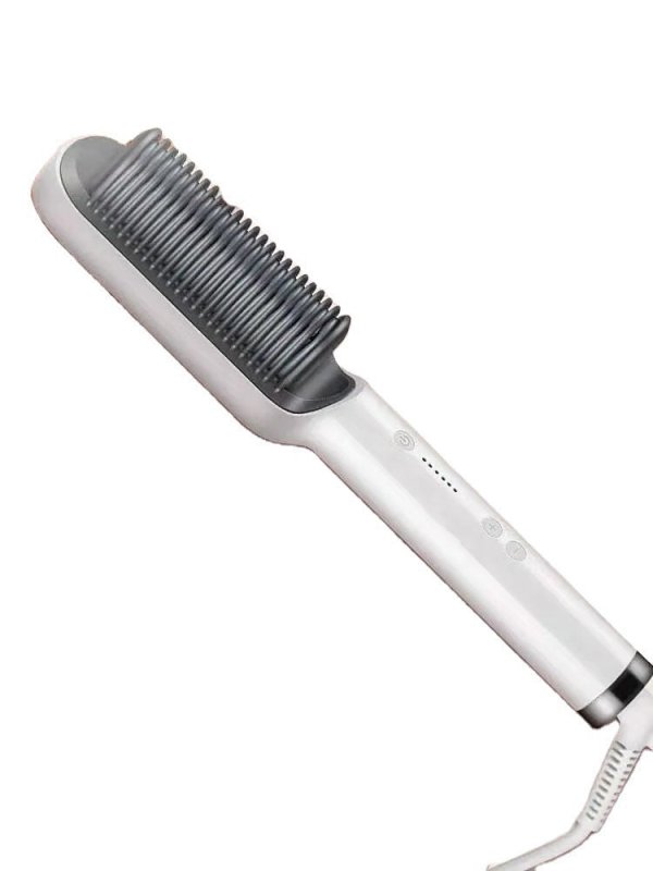Internal Buckle Straightening Comb And Curling Iron Dual $20.33 Dana Fashion Color: White style: Australia regulations Beauty Tools Overview: Professional hair curling iron with large barrel and spring activated ergonomic lever for creating soft bouncy cu