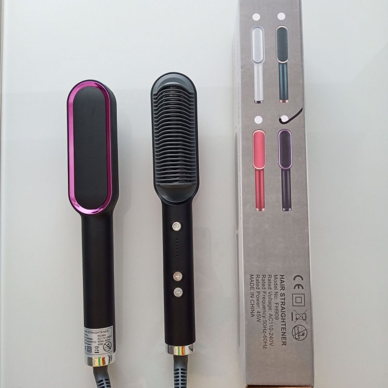 Internal Buckle Straightening Comb And Curling Iron Dual $21.22 Dana Fashion Color: Black style: Australia regulations Beauty Tools Overview: Professional hair curling iron with large barrel and spring activated ergonomic lever for creating soft bouncy cu