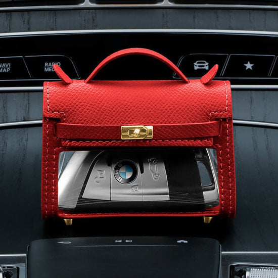 Internet Celebrity Transparent Handbag Cross-body Bag Storage Bag $50.50 Dana Fashion Color Classification: Chinese Red Women's Bags Product information: Material: genuine leather Color classification: Girl Pink, elephant gray, elegant black, Chinese red,