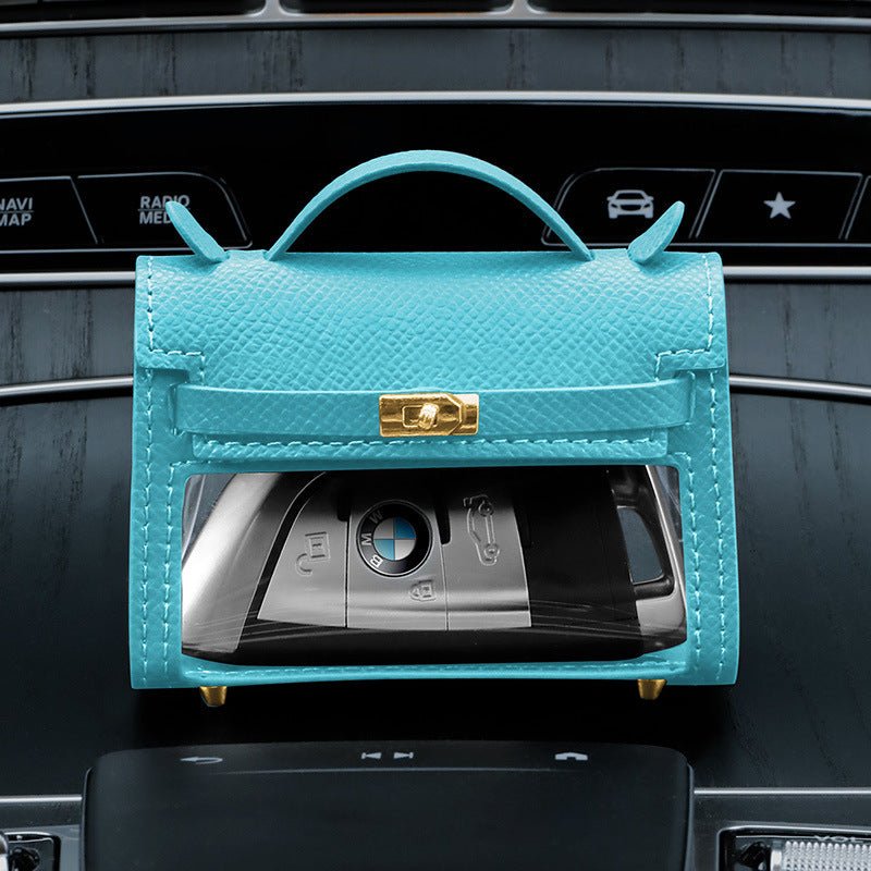 Internet Celebrity Transparent Handbag Cross-body Bag Storage Bag $50.50 Dana Fashion Color Classification: Sky Blue Women's Bags Product information: Material: genuine leather Color classification: Girl Pink, elephant gray, elegant black, Chinese red, ho