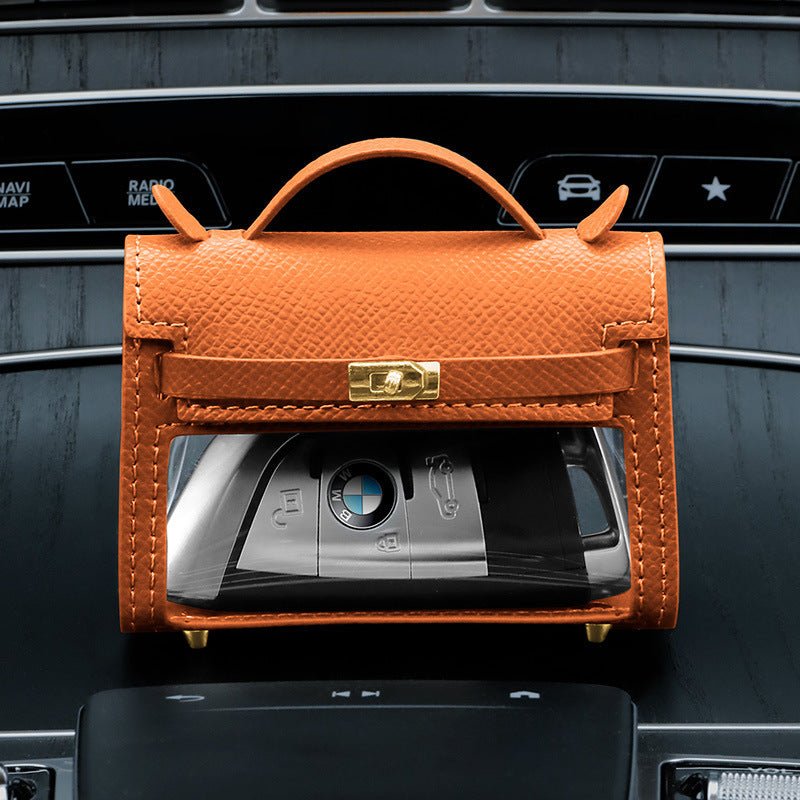Internet Celebrity Transparent Handbag Cross-body Bag Storage Bag $50.50 Dana Fashion Color Classification: Horse Orange Women's Bags Product information: Material: genuine leather Color classification: Girl Pink, elephant gray, elegant black, Chinese red