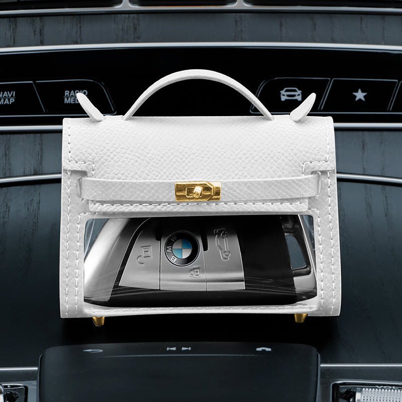 Internet Celebrity Transparent Handbag Cross-body Bag Storage Bag $50.50 Dana Fashion Color Classification: Pure White Women's Bags Product information: Material: genuine leather Color classification: Girl Pink, elephant gray, elegant black, Chinese red,