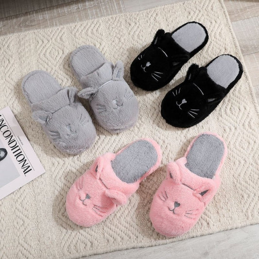 Jacquard Soft Bottom Noiseless Waterproof Bottom Slippers $25.99 Dana Fashion Color: Soft Bottom Cat Black Size: 36to37 Women's shoes Product information: Color: soft bottom cat pink, soft bottom Cat Gray, soft bottom cat black, soft bottom cat white, sof