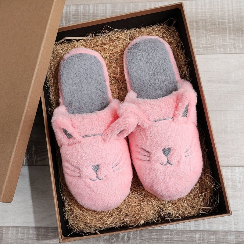 Jacquard Soft Bottom Noiseless Waterproof Bottom Slippers $25.99 Dana Fashion Color: Soft Bottom Cat Pink Size: 36to37 Women's shoes Product information: Color: soft bottom cat pink, soft bottom Cat Gray, soft bottom cat black, soft bottom cat white, soft