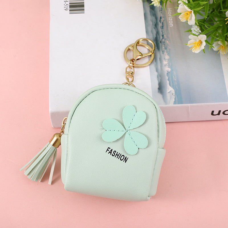 Japan And South Korea Cute Coin Purse Leather Girl $12.60 Dana Fashion Color: Green Women's Bags Product information: Applicable gender: neutral/both men and women Applicable scenario: Daily configuration Function: waterproof, wear-resistant, anti-theft,