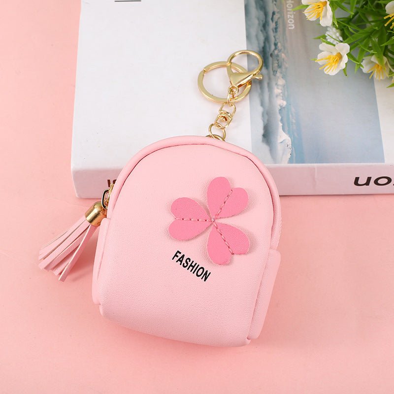 Japan And South Korea Cute Coin Purse Leather Girl $12.60 Dana Fashion Color: Pink Women's Bags Product information: Applicable gender: neutral/both men and women Applicable scenario: Daily configuration Function: waterproof, wear-resistant, anti-theft, a