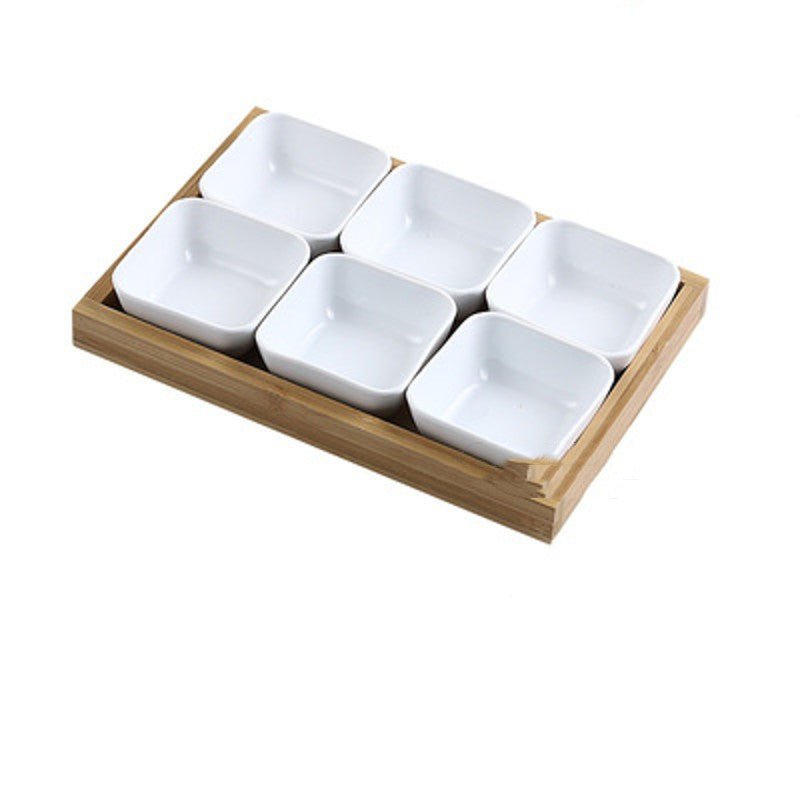 Japan Style Ceramic Fruits Plates with Bamboo Serving Tray $98.50 Dana Fashion style: B6 Dana's Kitchen Product Information: Product category Fruit plate: Product quality grade First-class product: Style: Japanese Color classification: A2, A3, A4, A6, B2,