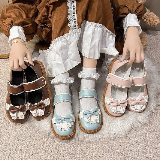 Japanese JK Single Female Lolita Big Toe Shoes $28.50 Dana Fashion Color: Blue size: 35 Women's shoes Product information: Pattern: solid color Lining material:/ Color: blue, pink, brown Upper height: low top Heel height: flat heel Heel shape: flat heel S
