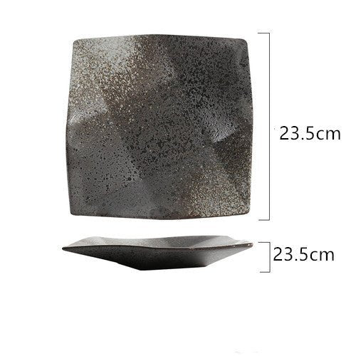 Japanese New Hot Sell Plate Ceramic Tableware $38.75 Dana Fashion Color: Square nine grid plate Size: 9inch Dana's Kitchen Product information: Product Category: Disc Material: Ceramic Style: Japanese Specifications: square nine-grid plate (six inches), s
