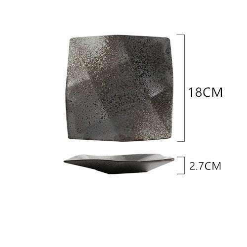 Japanese New Hot Sell Plate Ceramic Tableware $27.06 Dana Fashion Color: Square nine grid plate Size: 7inch Dana's Kitchen Product information: Product Category: Disc Material: Ceramic Style: Japanese Specifications: square nine-grid plate (six inches), s