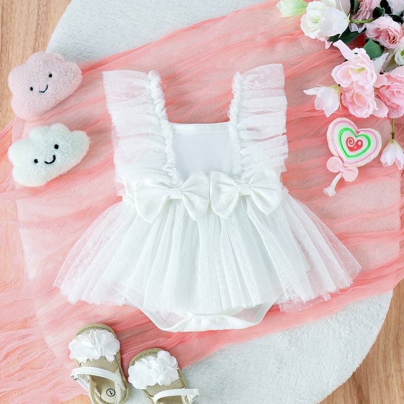Jumpsuit Baby Net Skirt Princess Poris Dress Baby Skirt Baby Body Pants Jumpsuit $15.94 Dana Fashion Color: Apricot Suitable For Height: 0to3M Baby Clothing Product information: Thickness: ordinary Fabric name: Cotton Color: pink, beige, apricot Main fabr