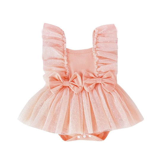 Jumpsuit Baby Net Skirt Princess Poris Dress Baby Skirt Baby Body Pants Jumpsuit $15.94 Dana Fashion Color: Apricot Suitable For Height: 0to3M Baby Clothing Product information: Thickness: ordinary Fabric name: Cotton Color: pink, beige, apricot Main fabr