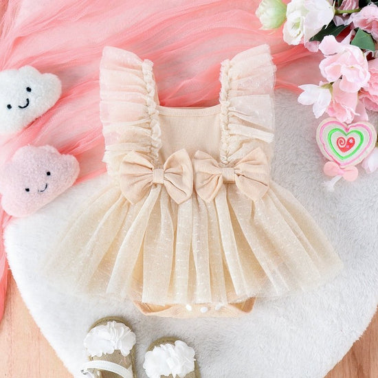 Jumpsuit Baby Net Skirt Princess Poris Dress Baby Skirt Baby Body Pants Jumpsuit $15.94 Dana Fashion Color: Apricot Suitable For Height: 0to3M Baby Clothing Product information: Thickness: ordinary Fabric name: Cotton Color: pink, beige, apricot Main fabr