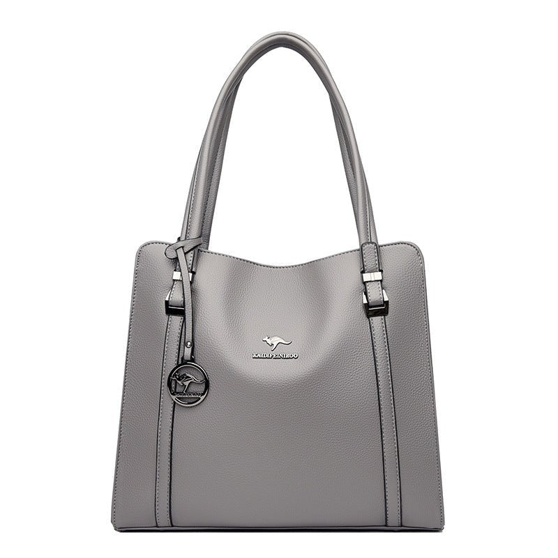 Kangaroo Leather Large Capacity Fashion Soft Leather Shoulder Bag $86.78 Dana Fashion Color: Light Gray Women's Bags Product information: Lining texture: Polyester Applicable scenario: Daily configuration Color: wine red, light gray, green, dark blue, bla