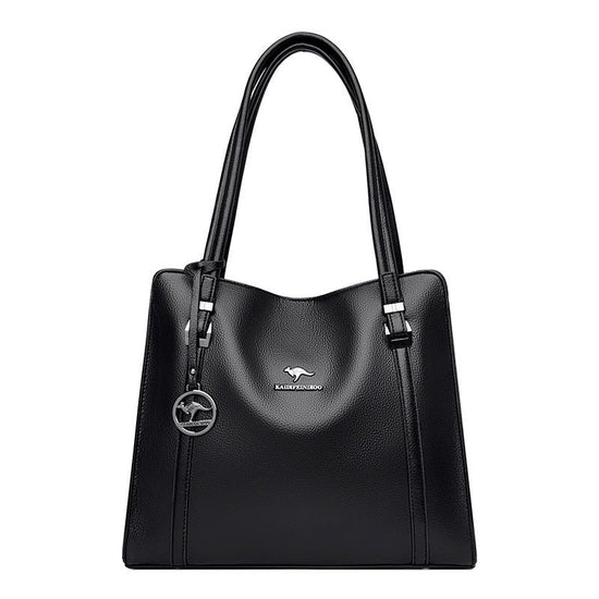 Kangaroo Leather Large Capacity Fashion Soft Leather Shoulder Bag $86.78 Dana Fashion Color: Black Women's Bags Product information: Lining texture: Polyester Applicable scenario: Daily configuration Color: wine red, light gray, green, dark blue, black Ou
