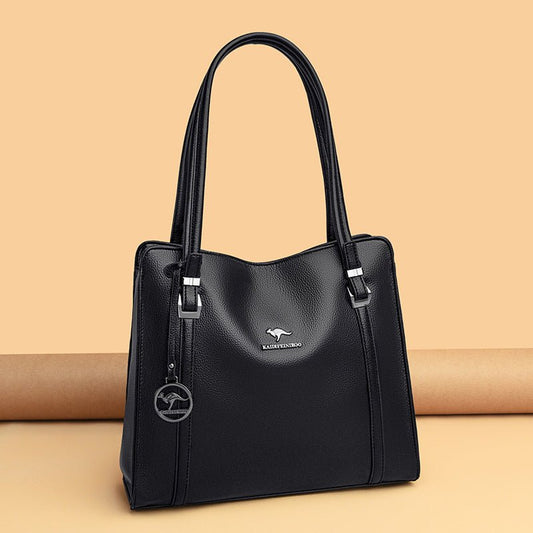 Kangaroo Leather Large Capacity Fashion Soft Leather Shoulder Bag $86.78 Dana Fashion Color: Black Women's Bags Product information: Lining texture: Polyester Applicable scenario: Daily configuration Color: wine red, light gray, green, dark blue, black Ou