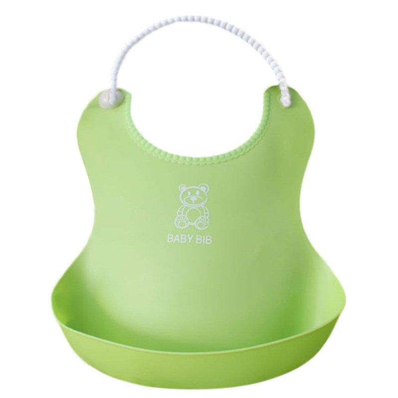 Kid Infant Bibs Baby Soft Silicone Bib $8.50 Dana Fashion Color: Green Baby Clothing Specifications: It is made of high quality materials,soft hand feeling, no any harm to your baby's skin Style:Casual,Cute,Adjustable,Reusable Material:silicone Pattern:Ca