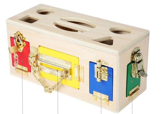 Kids educational toys Preschool $89.40 Dana Fashion Style: Default Toys & Hobbies Product name Shape lock box Material wooden Packing Blister Packing number 12 pcs OEM/ODM Customized designs, materials, size & colors available Feature Eco-friendly, Nontox