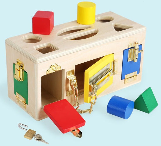 Kids educational toys Preschool $89.40 Dana Fashion Style: Default Toys & Hobbies Product name Shape lock box Material wooden Packing Blister Packing number 12 pcs OEM/ODM Customized designs, materials, size & colors available Feature Eco-friendly, Nontox