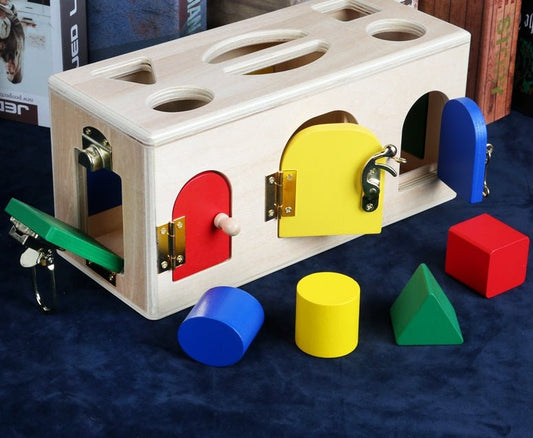 Kids educational toys Preschool $89.40 Dana Fashion Style: Default Toys & Hobbies Product name Shape lock box Material wooden Packing Blister Packing number 12 pcs OEM/ODM Customized designs, materials, size & colors available Feature Eco-friendly, Nontox